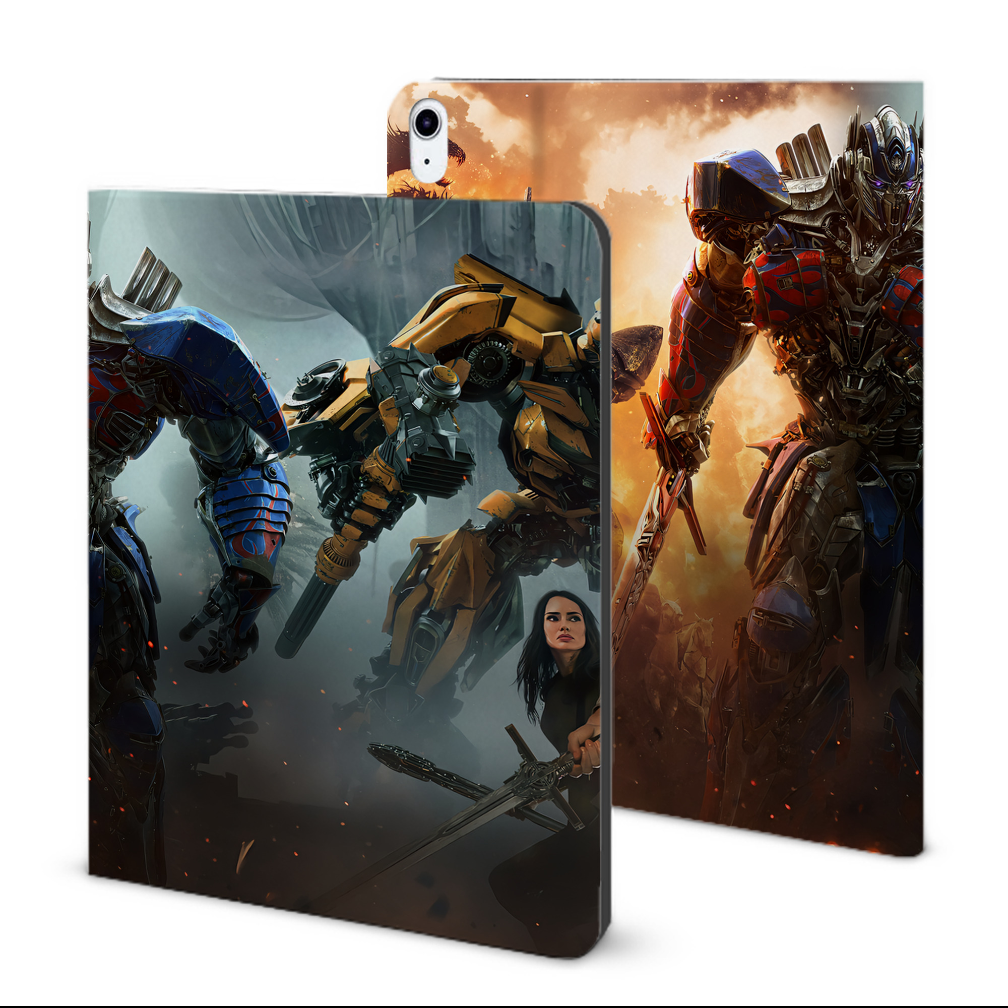 （画像用） Transformers トランスフォーマー IPad ケース ブック型 PUレザー TPU 耐衝撃 軽量 薄型 ペン収納なし 全面保護 IPad 各モデル対応